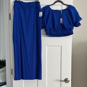 Free People NWT Skirt Set
